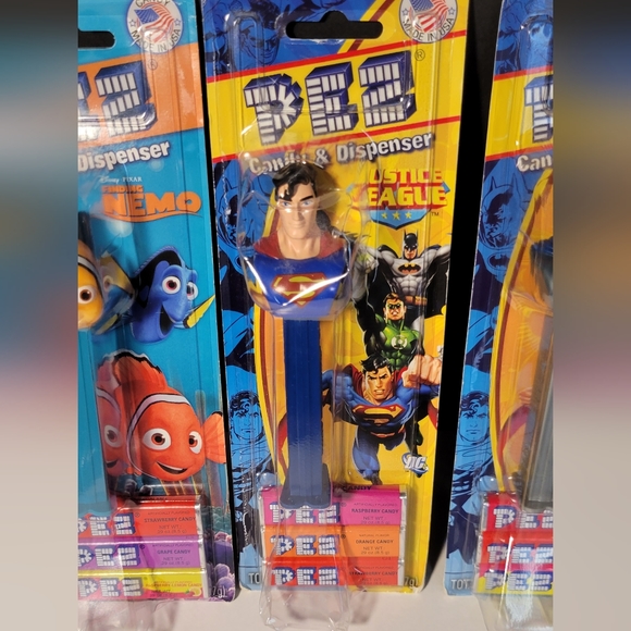 Pez Dispensers Lot Of 5 Unopened Superman Batman Wonder Women Nemo Sparrow - Picture 3 of 7